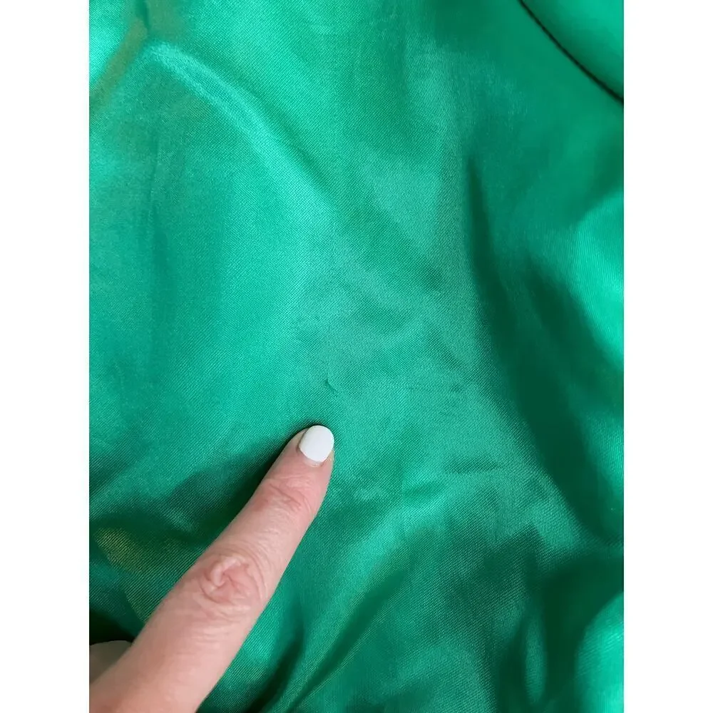 Rare Vintage Satin Varsity Oregon Marching Band Full Snap Jacket Made USA Sz M
